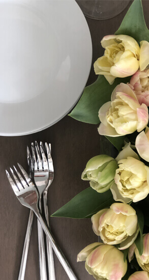 Décoration de table - Or rose - Happy Family