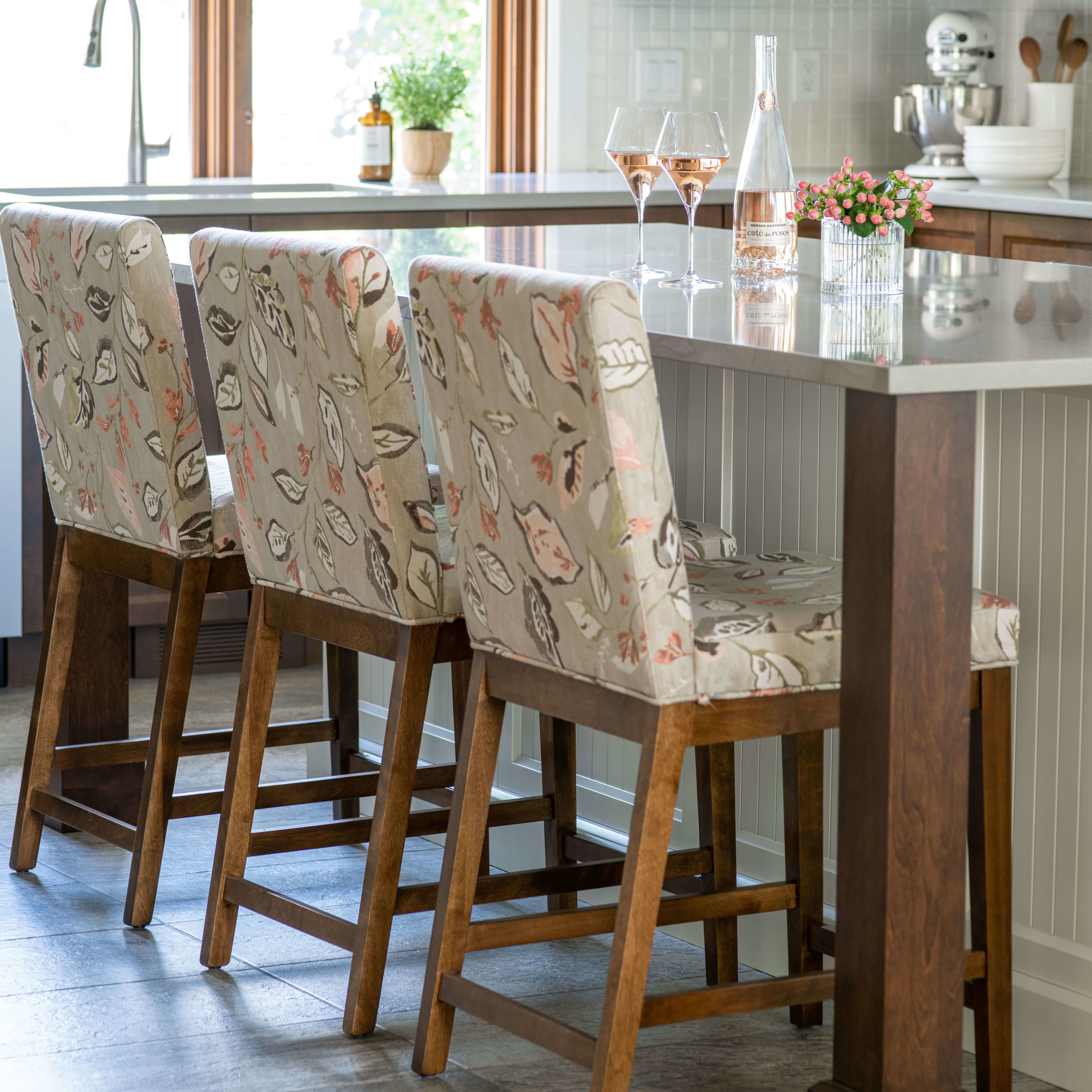 Patterned counter stools hot sale